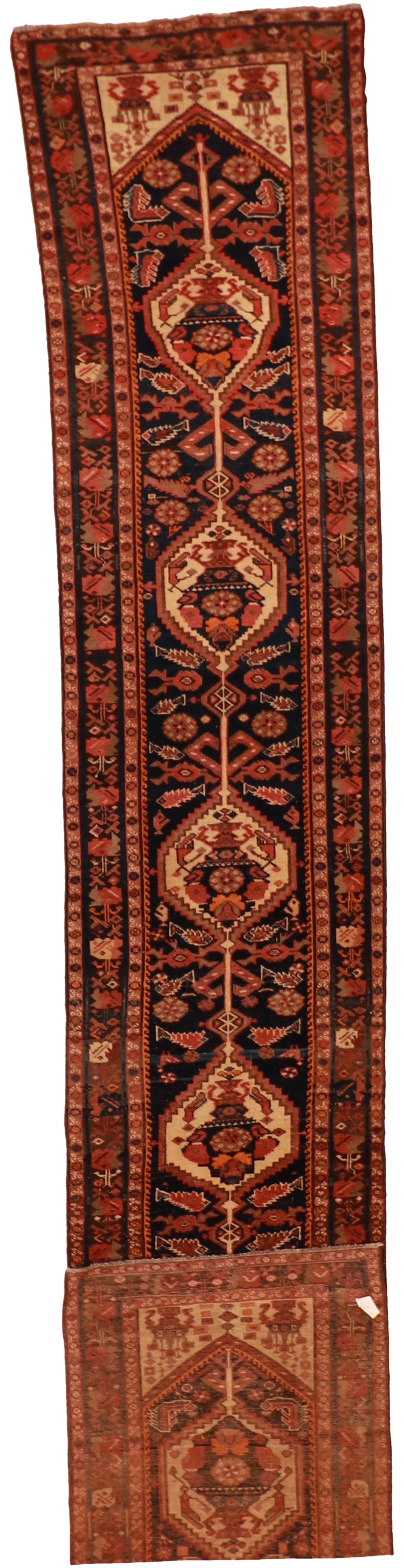W 2.11 L 16.11 Malayer Runner 100% Wool Hand-Woven Geometric Design - 55197