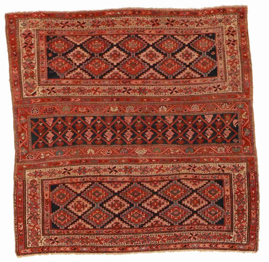 W 4 L 4.1 Azarbayjan Antique 100% Wool Hand-Woven All-Over Design - 55201