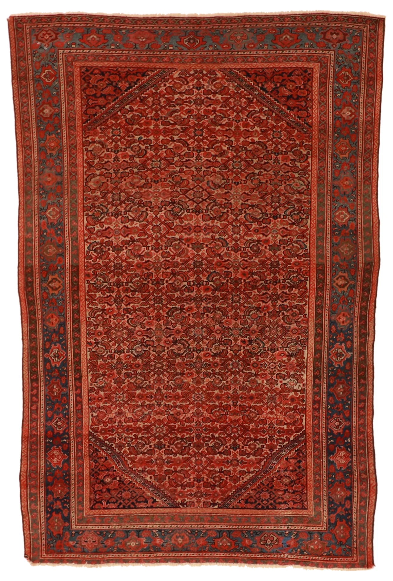 4.1 x 6.3 - Malayer Wool Traditional Rectangle - Finest Hand-Knotted Quality Wool — 55217