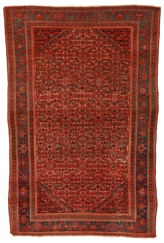 4.1 x 6.3 - Malayer Wool Traditional Rectangle - Finest Hand-Knotted Quality Wool — 55217