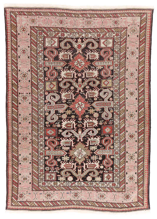 3.8 x 5 - Bijar Fine/Wool All Over Rectangle - Finest Hand-Knotted Quality Wool — 55257