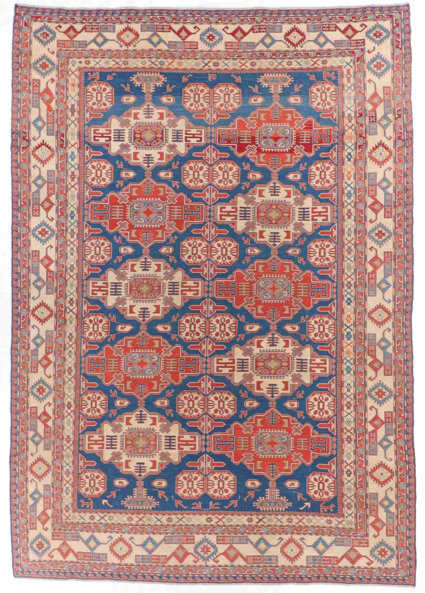 W 8.10 - L 12.10 - Soumak Wool Tranditional Rectangle - Flatweave Rug - 55285