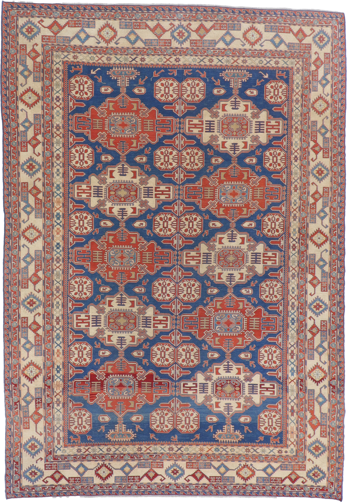 W 8.10 L 12.10 Soumak 100% Wool Hand-Woven All-Over Design - 55285