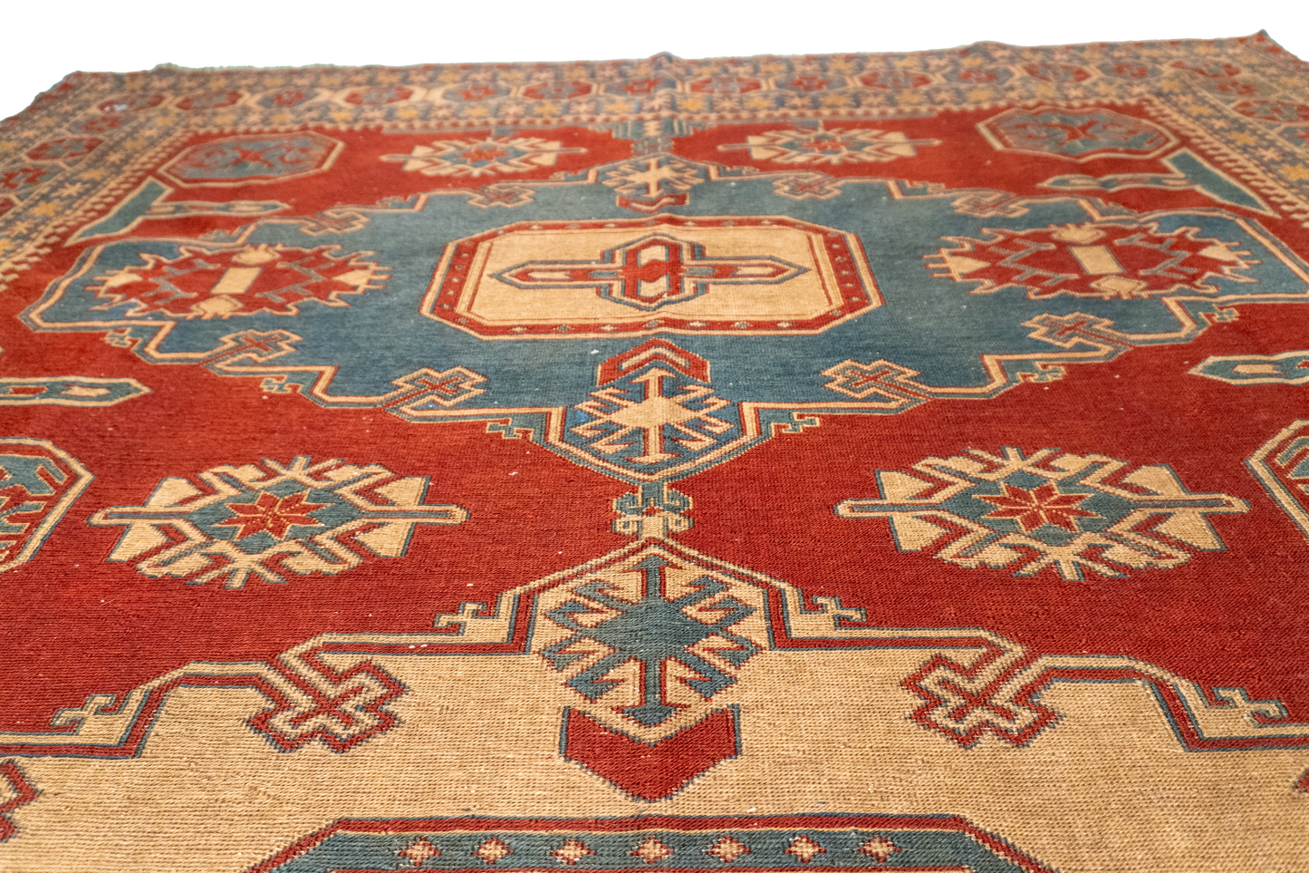 W 6.7 - L 9.7 - Sumak Fine All Over Rectangle - Finest Hand-Made Quality Wool - 55289