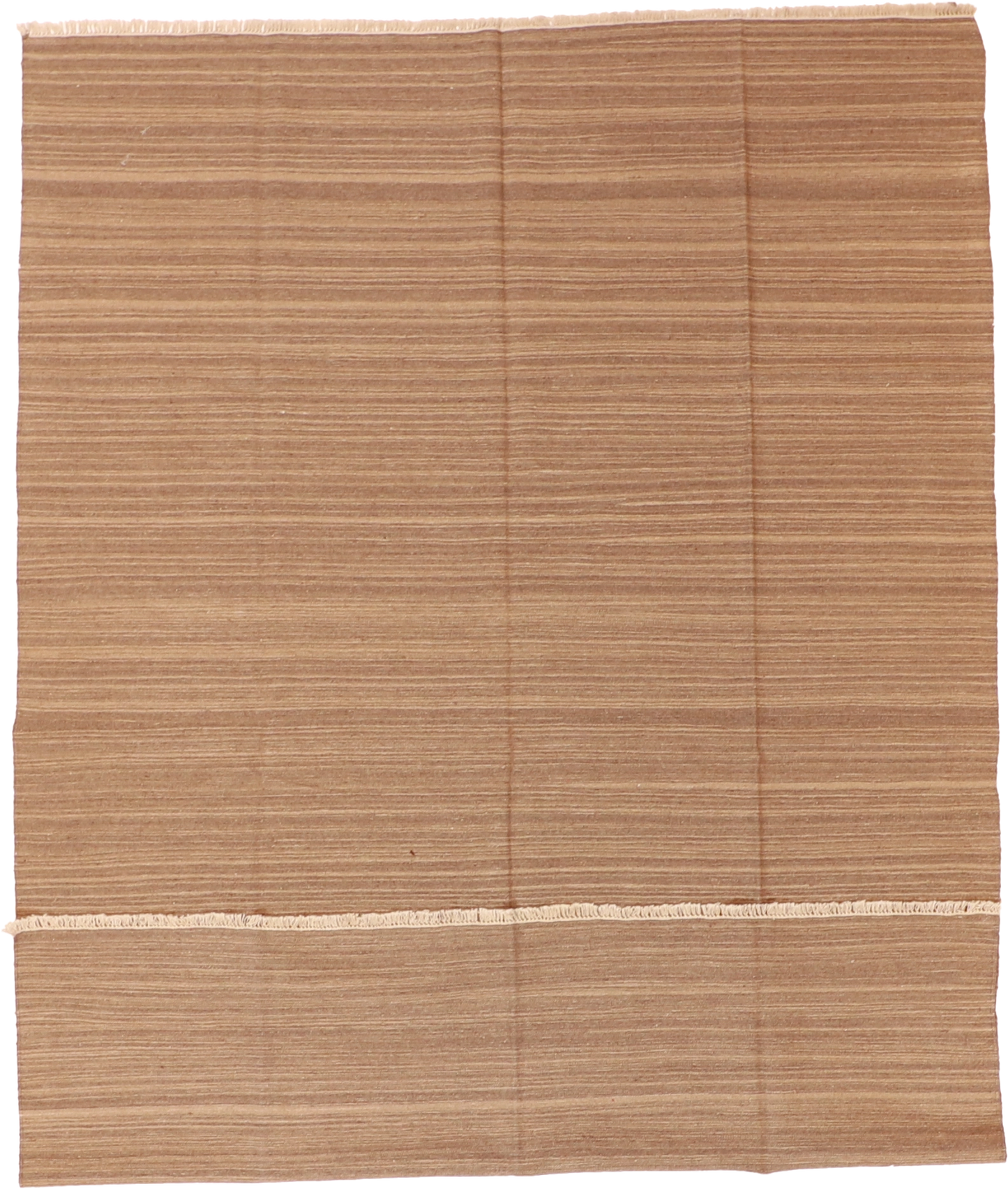 W 6.7 L 9.6 Kilim 100% Wool Hand-Woven All-Over Design - 55296