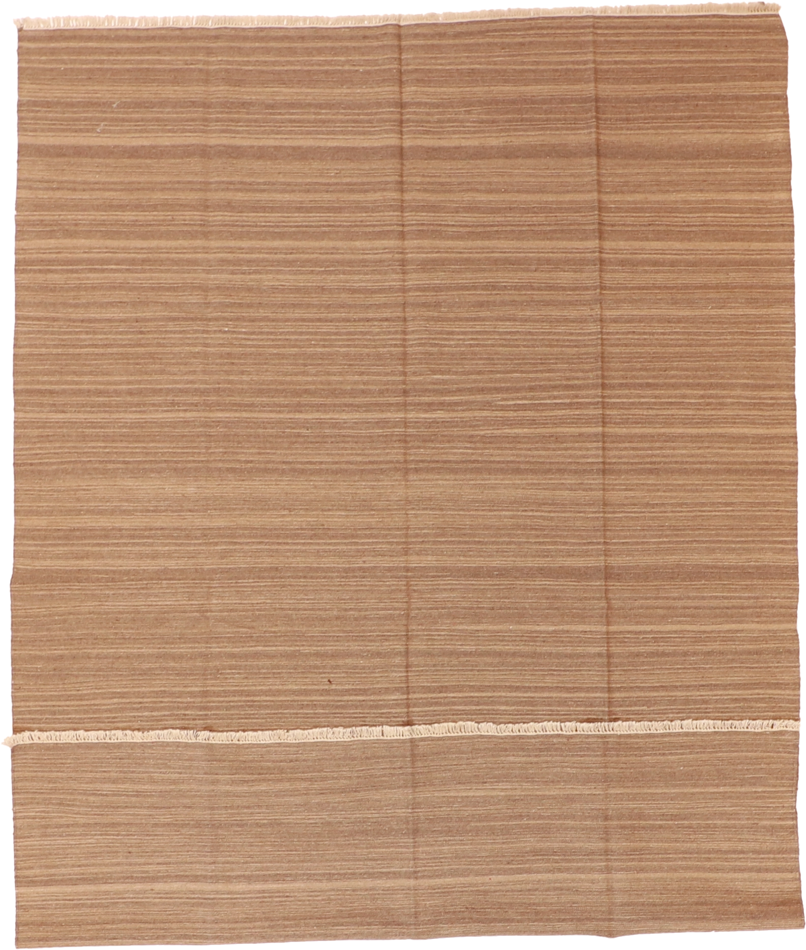 W 6.7 L 9.6 Kilim 100% Wool Hand-Woven All-Over Design - 55296