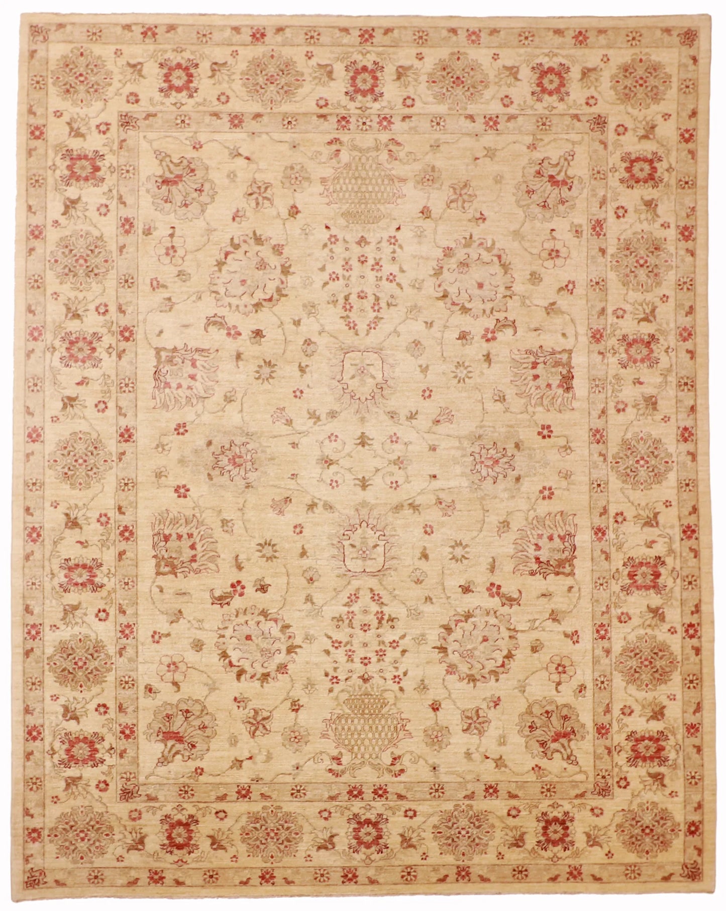 9.1 x 11.8 - Sultan Fine All Over Rectangle - Hand Woven Rug — 55298