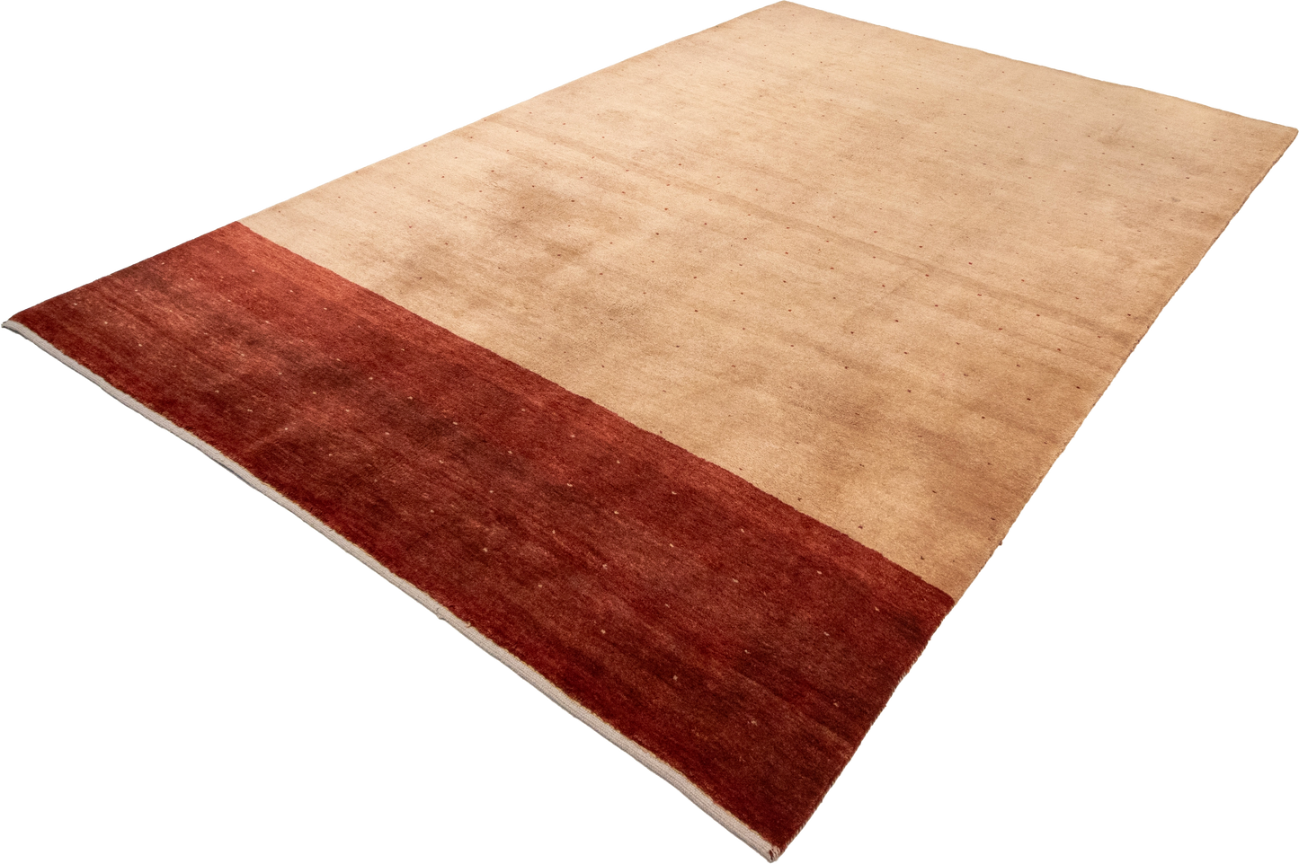 W 6.7 L 9.9 Gabbeh 100% Wool Hand-Woven All-Over Design - 55412
