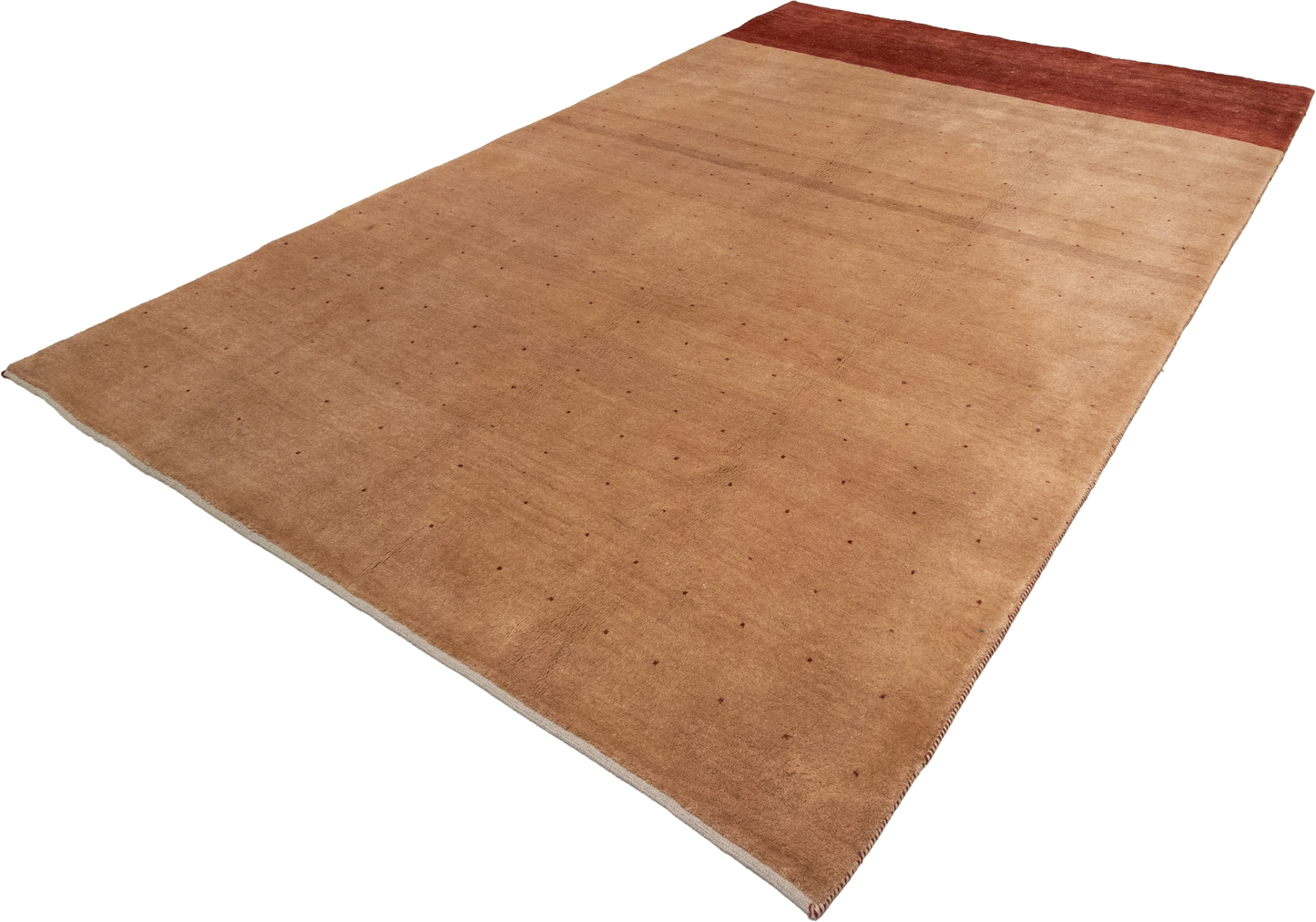 W 6.7 L 9.9 Gabbeh 100% Wool Hand-Woven All-Over Design - 55412