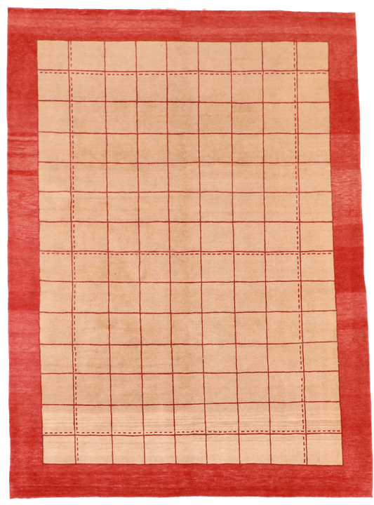 W 7.3 L 10 Gabbeh 100% Wool Hand-Woven All-Over Design - 55413