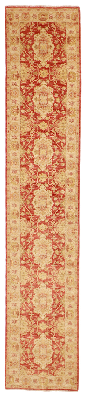 W 2.6 L 13 Tabriz Runner 100% Wool Handmade Pakistan All Over Design - 55503