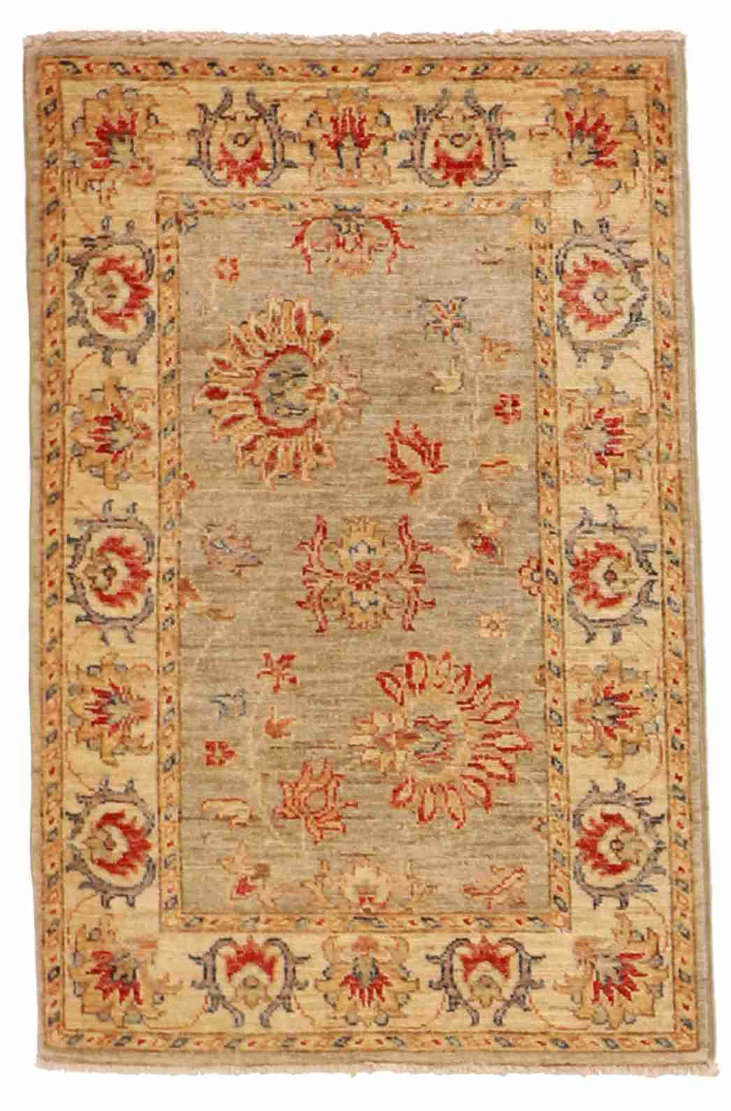 W 2.1 - L 3.3 - Ziegler Fine All Over Rectangle - Finest Hand-Knotted Quality - 55508