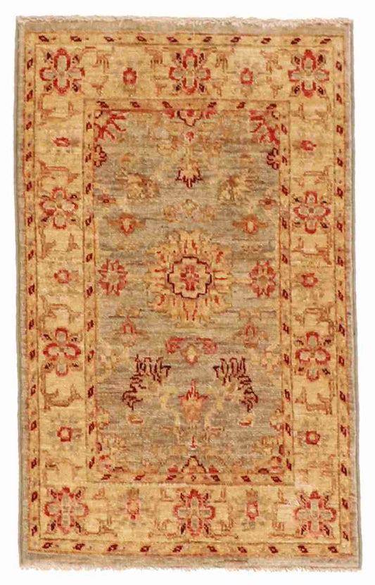 W 1.11 - L 2.11 - Tabriz Fine All Over Rectangle - Finest Hand-Knotted Quality Wool - 55512
