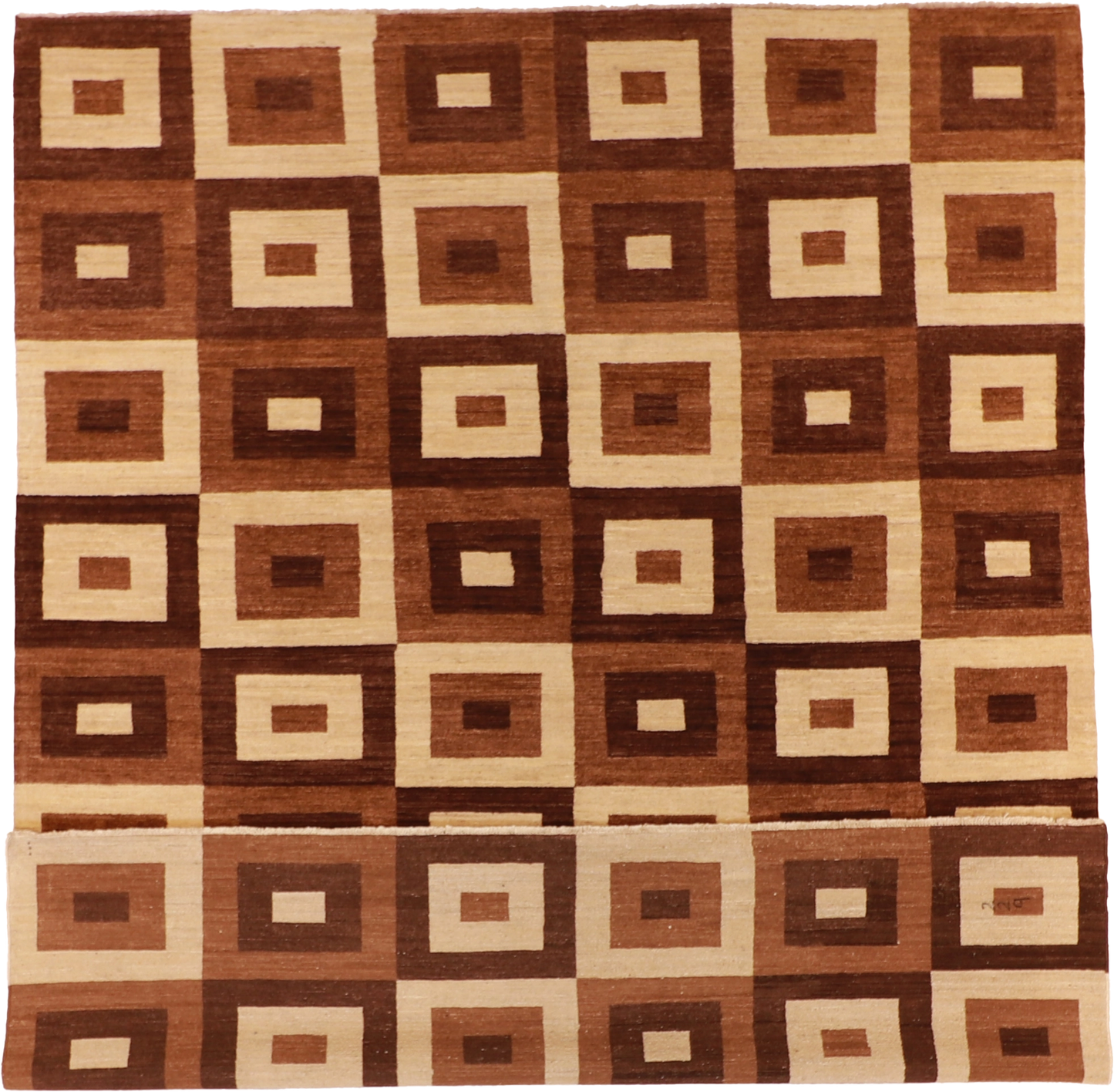 W 8.1 L 10.1 Modern 100% Hand-Woven All-Over Design - 55748