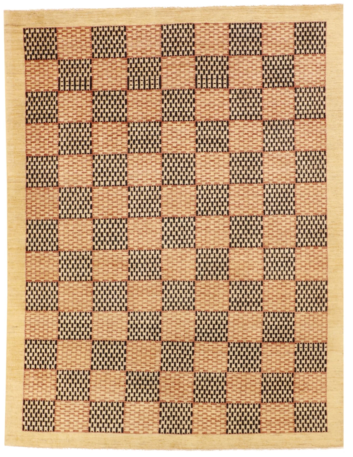 5x7 - Modern Fine All Over Rectangle - Hand Knotted Rug — 55768