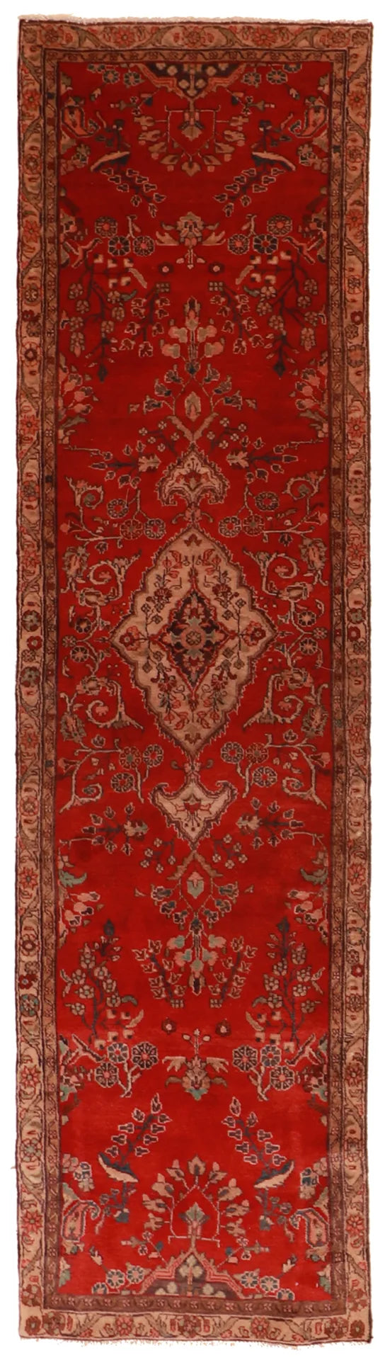3.3 x 12.2 - Hamadan Fine All Over Rectangle - Hand Woven Rug — 55815