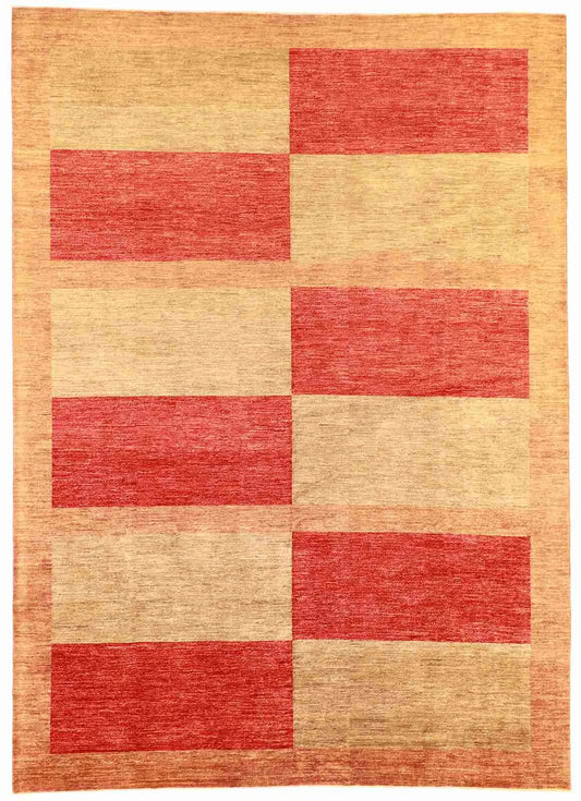 10 x 13.9 - Modern Wool Contemporary Rectangle - Finest Hand-Knotted Quality Wool — 55841