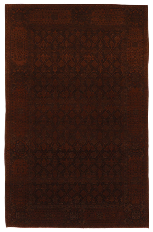 W 4.8 L 7.4 Baluch 100% Wool Hand-Woven All-Over Design - 56018