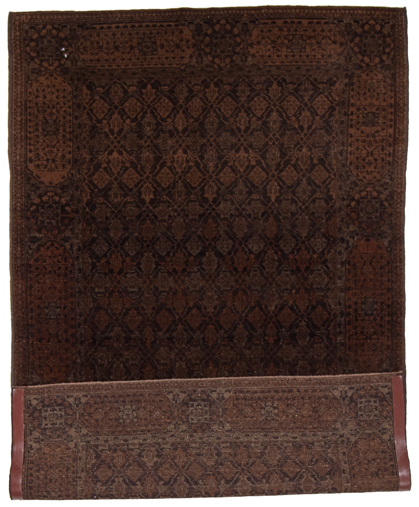 W 4.8 L 7.4 Baluch 100% Wool Hand-Woven All-Over Design - 56018