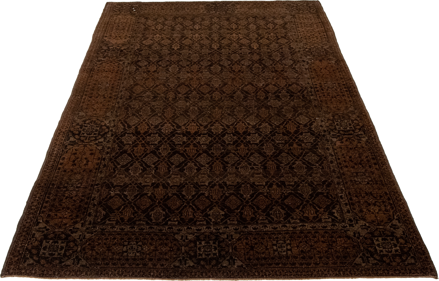 W 4.8 L 7.4 Baluch 100% Wool Hand-Woven All-Over Design - 56018