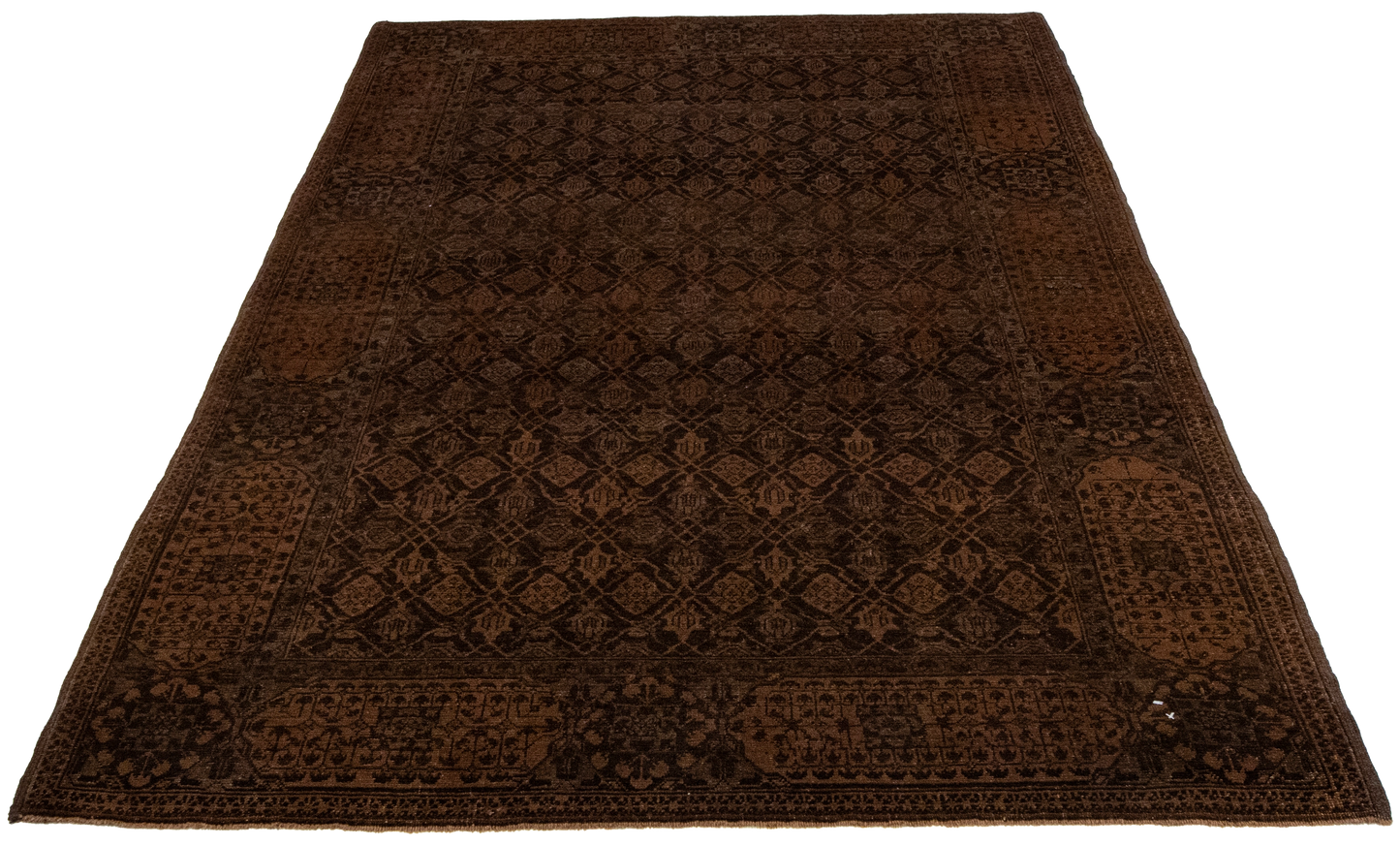W 4.8 L 7.4 Baluch 100% Wool Hand-Woven All-Over Design - 56018