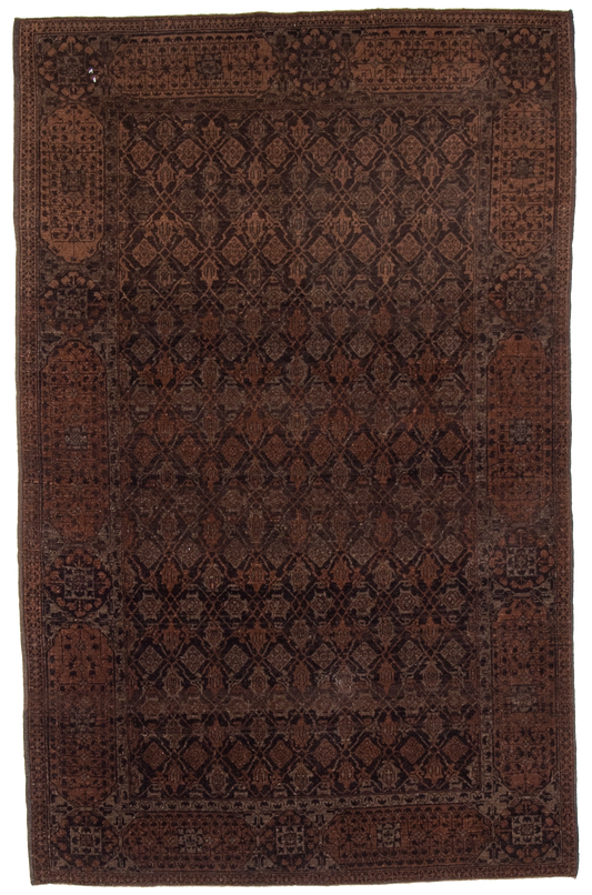 W 4.8 L 7.4 Baluch 100% Wool Hand-Woven All-Over Design - 56018