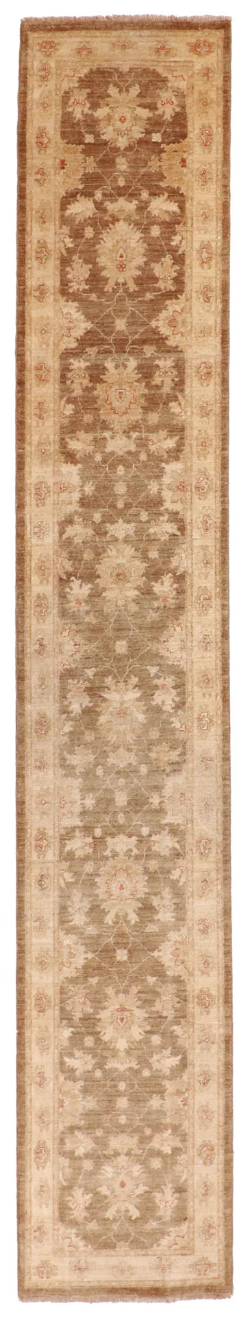 W 2.7 - L 15.6 - Sultan Abad Fine All Over Rectangle - Finest Hand-Knotted Quality Wool - 56043