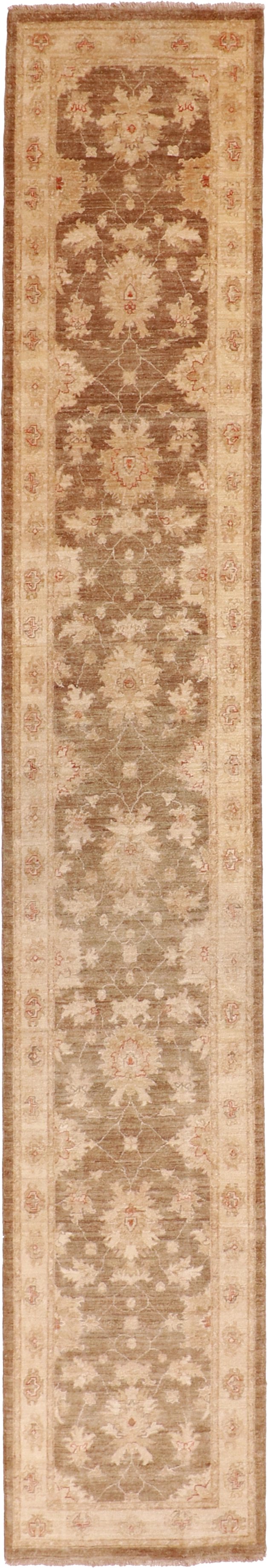 W 2.7 L 15.6 Sultan Abad Runner 100% Wool Hand-Woven All-Over Design - 56043