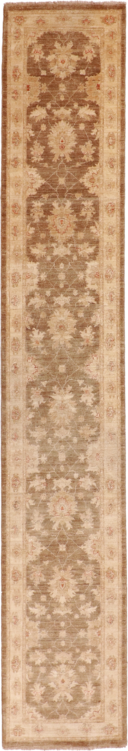 W 2.7 L 15.6 Sultan Abad Runner 100% Wool Hand-Woven All-Over Design - 56043