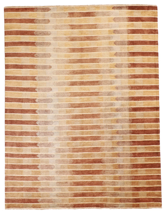 8x10 - Modern Fine All Over Rectangle - Hand Knotted Rug — 56055