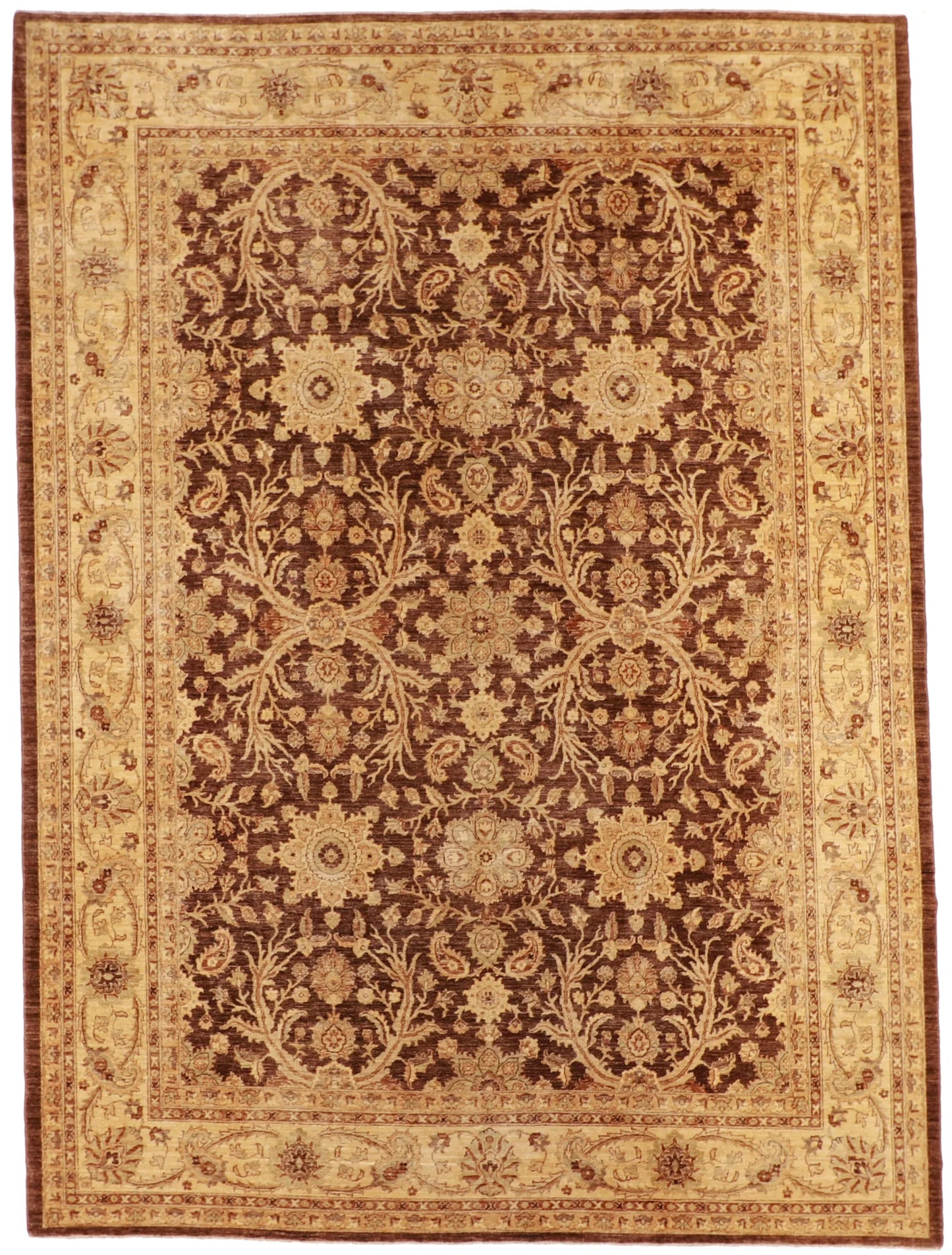 10 x 13.6 - Mashad Wool Traditional Rectangle - Finest Hand-Knotted Quality Wool — 56072