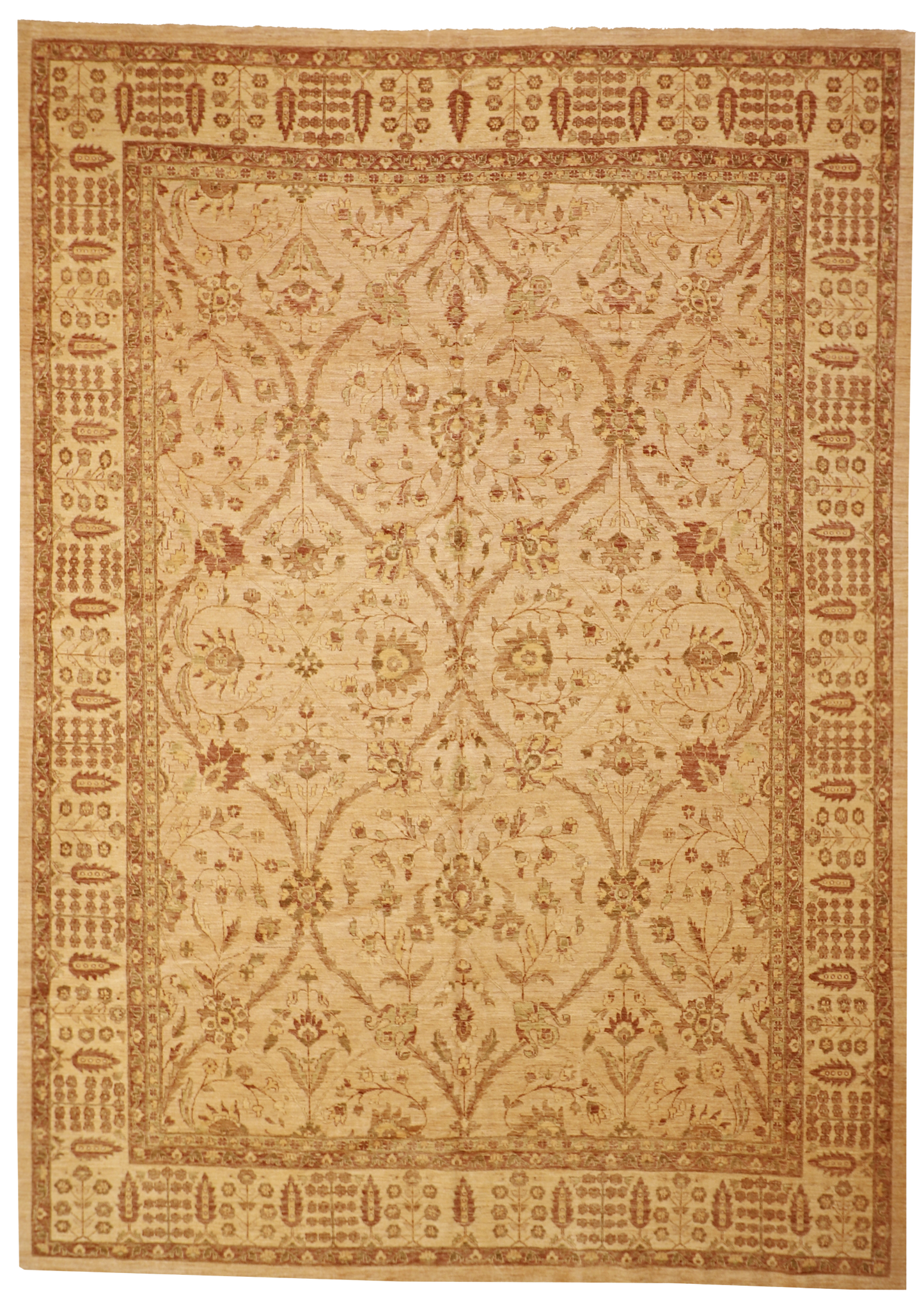 W 10 L 13.9 Agra 100% Wool Hand-Woven - 56075
