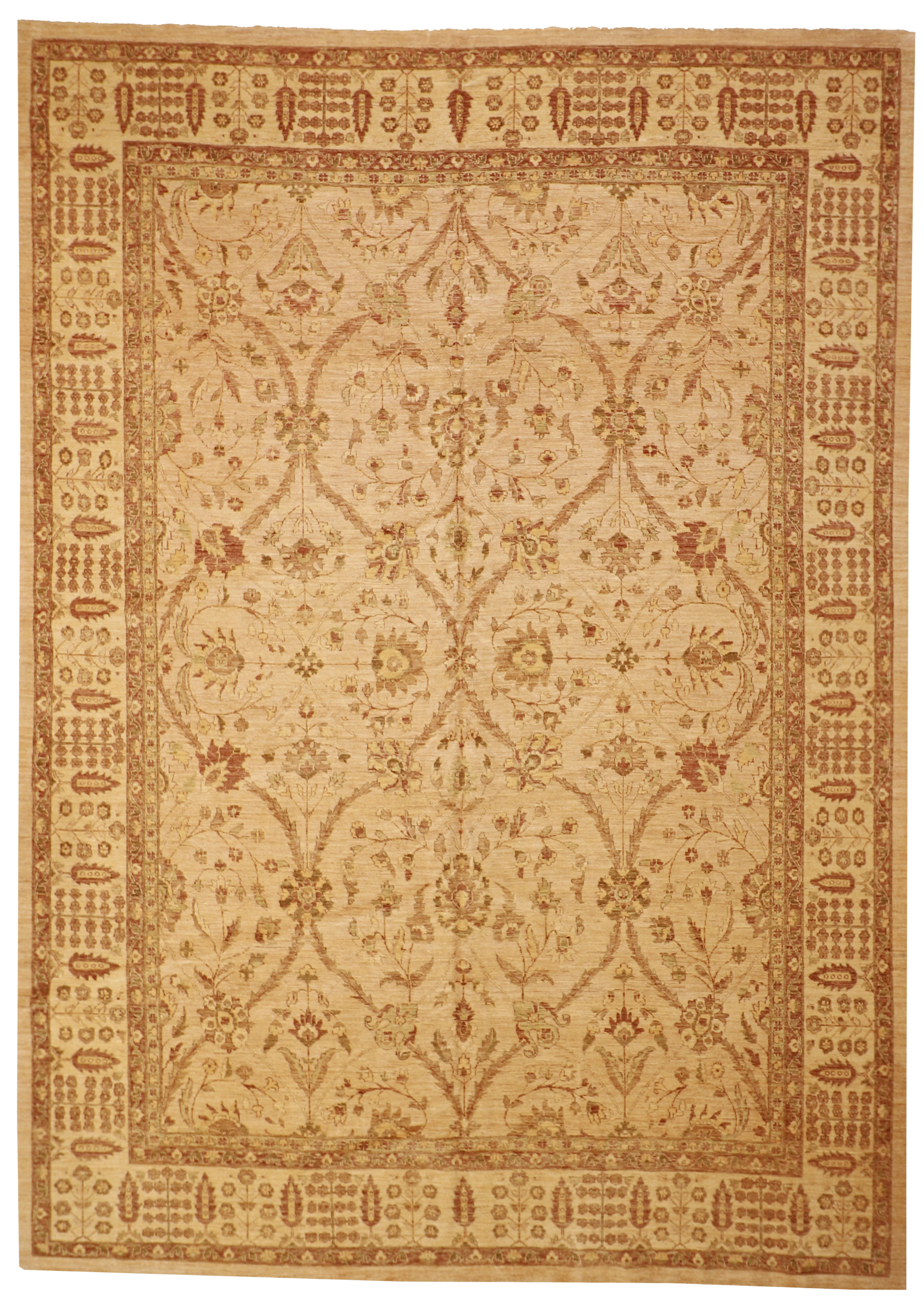 W 10 L 13.9 Agra 100% Wool Hand-Woven - 56075