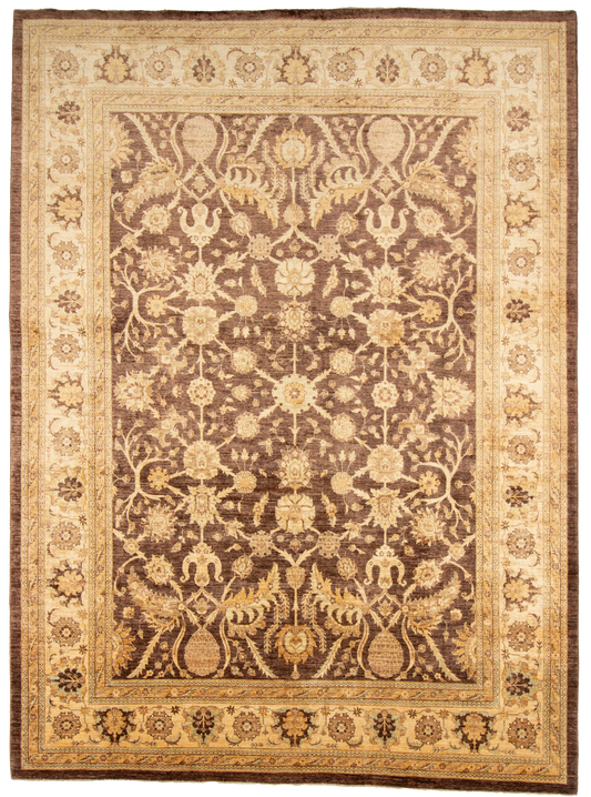 W 10 L 13.2 Mahal 100% Wool Hand-Woven All-Over Design - 56077