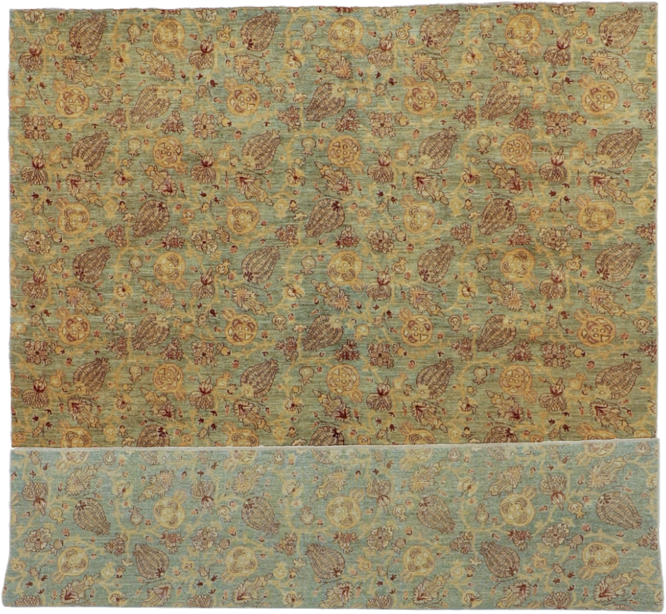 W 8.2 L 9.11 Tabriz 100% Wool Hand-Woven All-Over Design - 56115