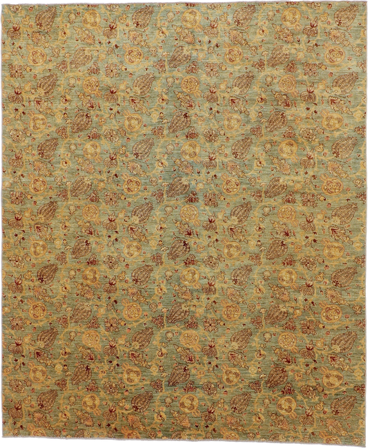 W 8.2 L 9.11 Tabriz 100% Wool Hand-Woven All-Over Design - 56115