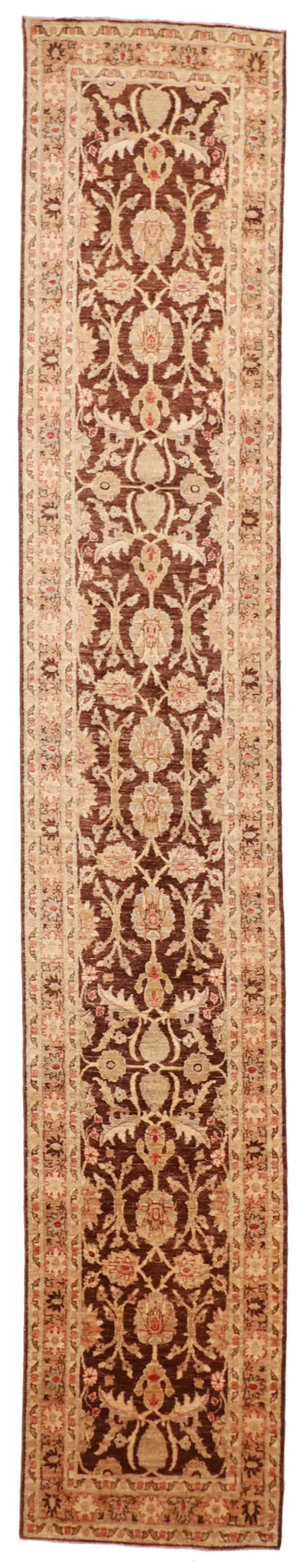 W 2.8 - L 15.6 - Sultan Abad Fine All Over Rectangle - Finest Hand-Knotted Quality Wool - 56130