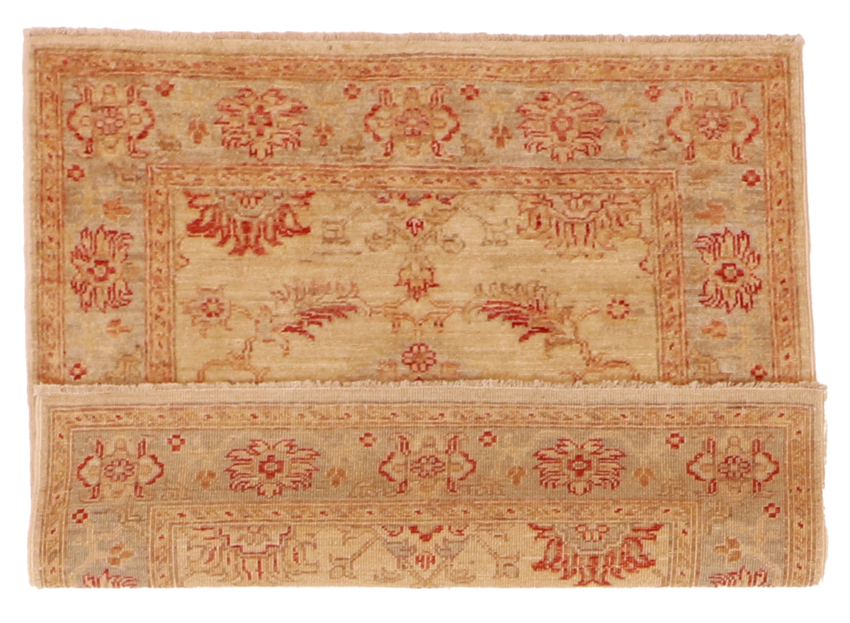 W 3 L 3 Agra Square 100% Wool Hand-Woven All-Over Design - 56134