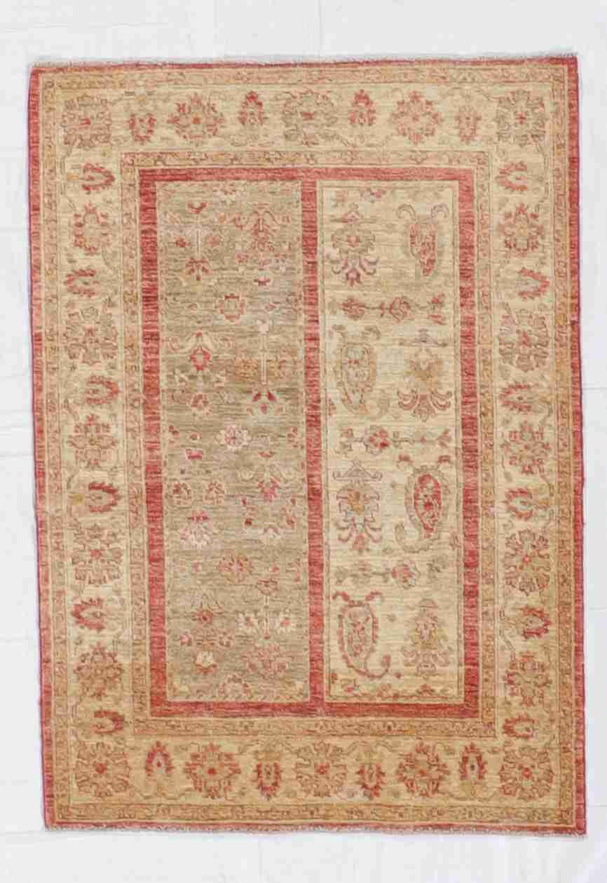 W 3.3 - L 4.8 - Tabriz Wool All Over Rectangle - Finest Hand-Knotted Quality Wool - 56137