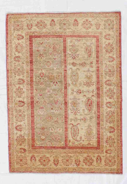 W 3.3 - L 4.8 - Tabriz Wool All Over Rectangle - Finest Hand-Knotted Quality Wool - 56137