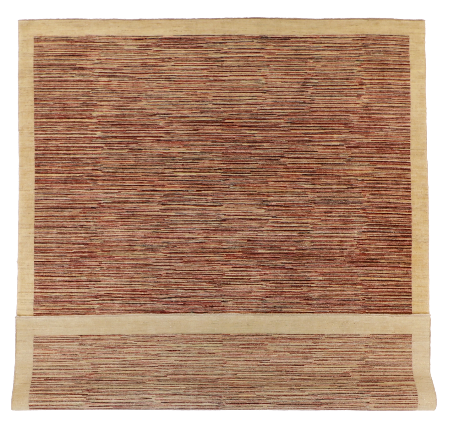 W 7.11 L 9.8 Modern 100% Wool Hand-Woven All-Over Design - 56163