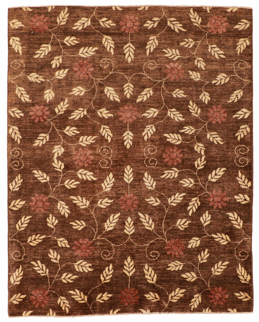 W 5 L 6.4 Farahan 100% Wool Hand-Woven All-Over Design - 56167