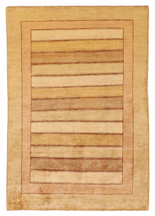 3.1 x 5.7 - Modern Wool Contemporary Rectangle - Finest Hand-Knotted Quality Wool — 56168