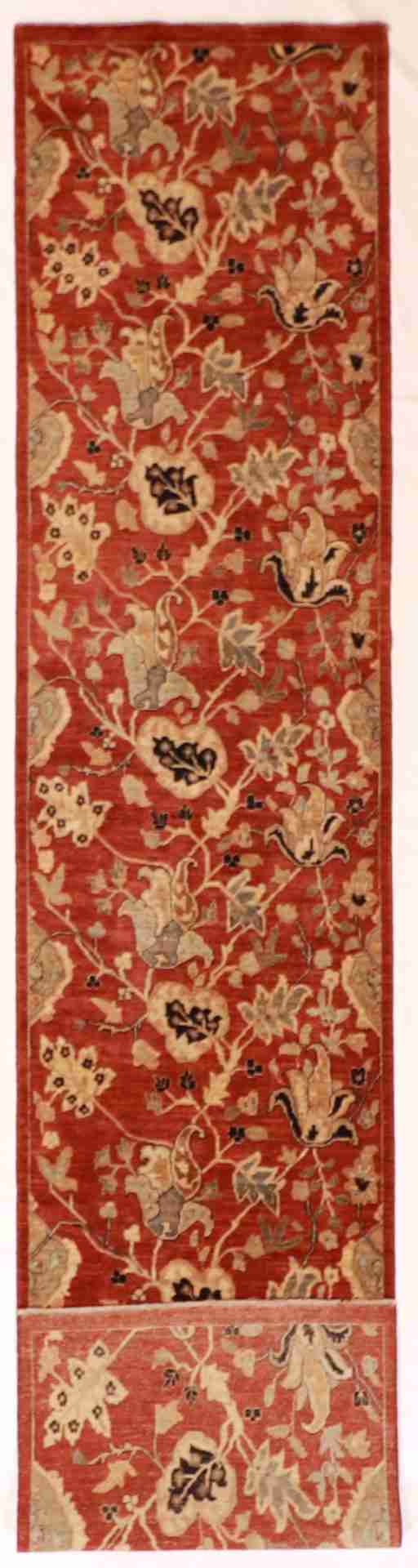 2.11x13.8 - Tabriz Fine/Wool All Over Rectangle - Finest Hand-Knotted Quality Wool - 56213