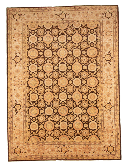 W 10.10 L 13.10 Veramin 100% Wool Hand-Woven All-Over Design - 56218