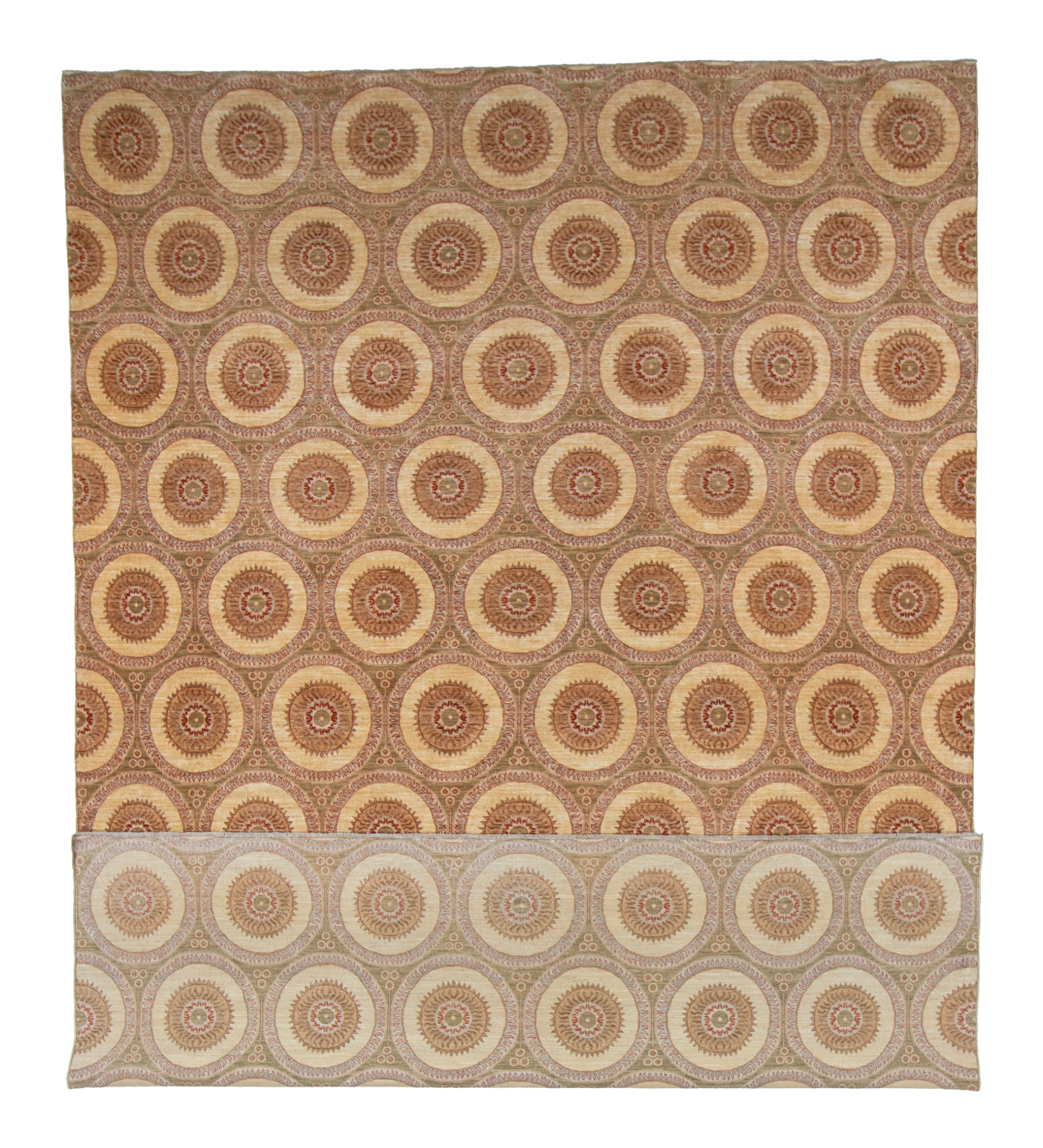 W 9 L 12.7 Veramin 100% Wool Hand-Woven All-Over Design - 56219