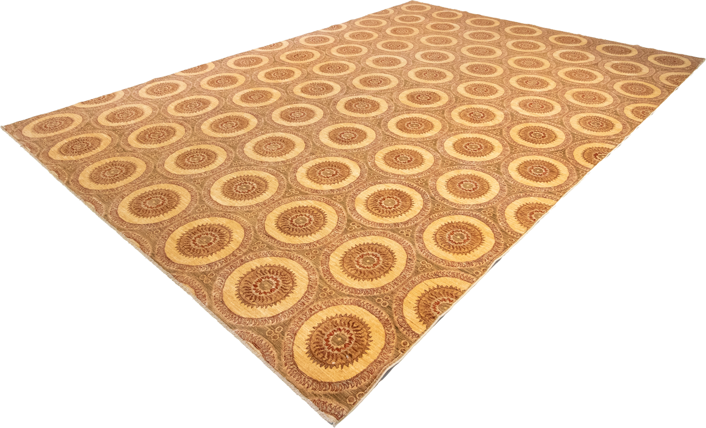 W 9 L 12.7 Veramin 100% Wool Hand-Woven All-Over Design - 56219