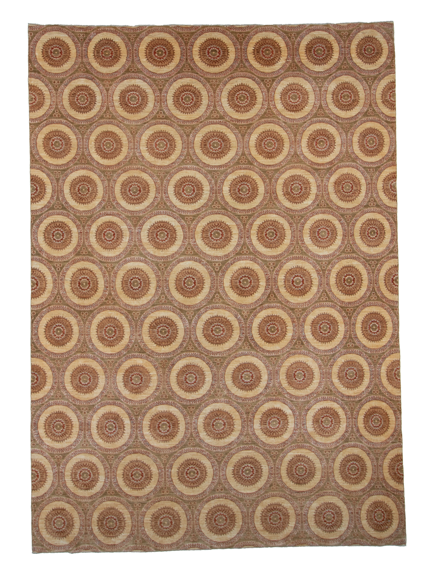 W 9 L 12.7 Veramin 100% Wool Hand-Woven All-Over Design - 56219