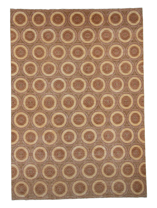 W 9 L 12.7 Veramin 100% Wool Hand-Woven All-Over Design - 56219