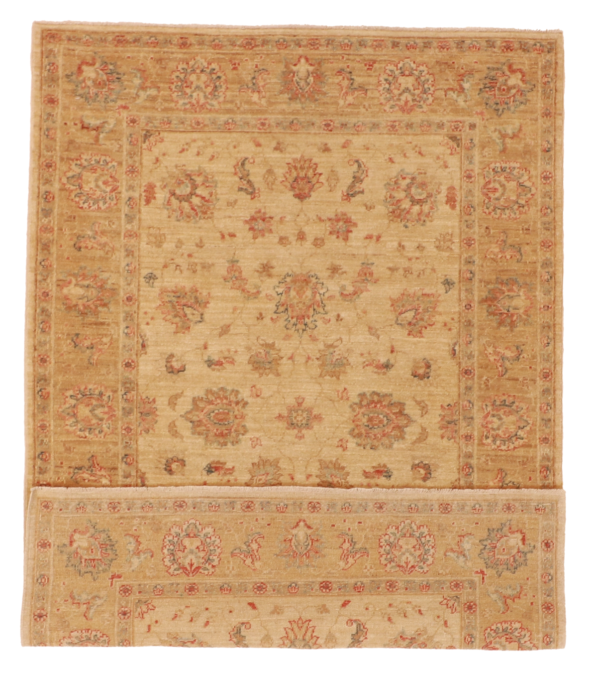 W 4.1 L 6 Kerman 100% Wool Hand-Woven All-Over Design - 56265